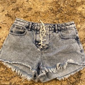 Pac Sun festival high rise shorts size 27